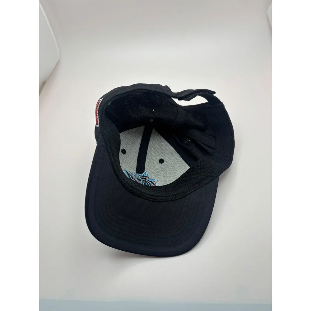 OC Sports Miami Marlins Youth Baseball Cap Black Mesh Adjustable Team MLB Hat
